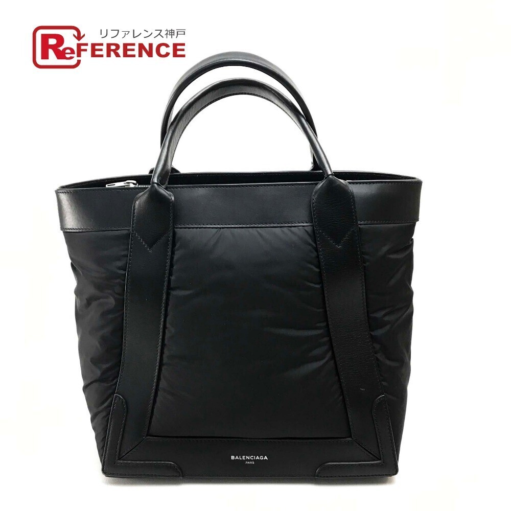 BALENCIAGA Cabas Handbag Tote Bag Leather Black